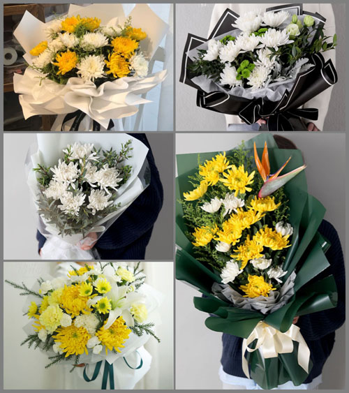 湖北黄冈市黄梅县濯港镇洪屠村白事花束代送